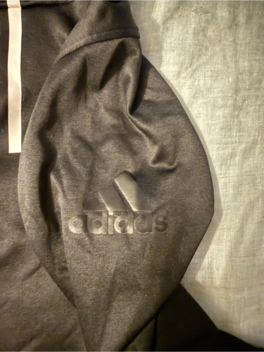 Adidas Mens Medium Black Hooded Athletic Pullover